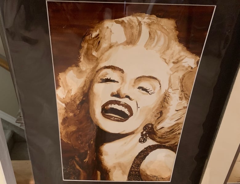 A painting of Marilyn Monroe 