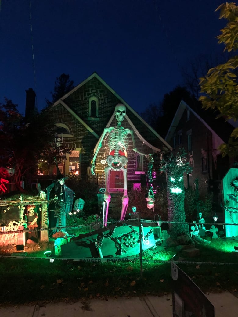 The Halloween display at Lisa Gaverluk's house.