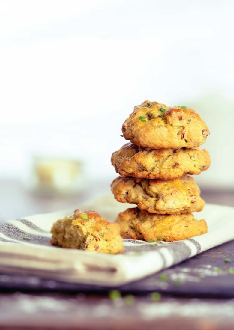 A stack of scones.