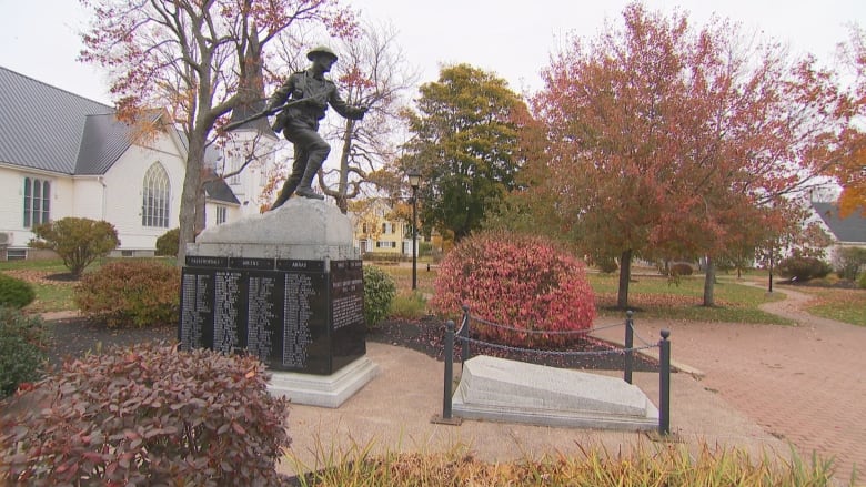 A group of veterans in Summerside says waste, including some needles, have been found near the cenotaph in Memorial Square.